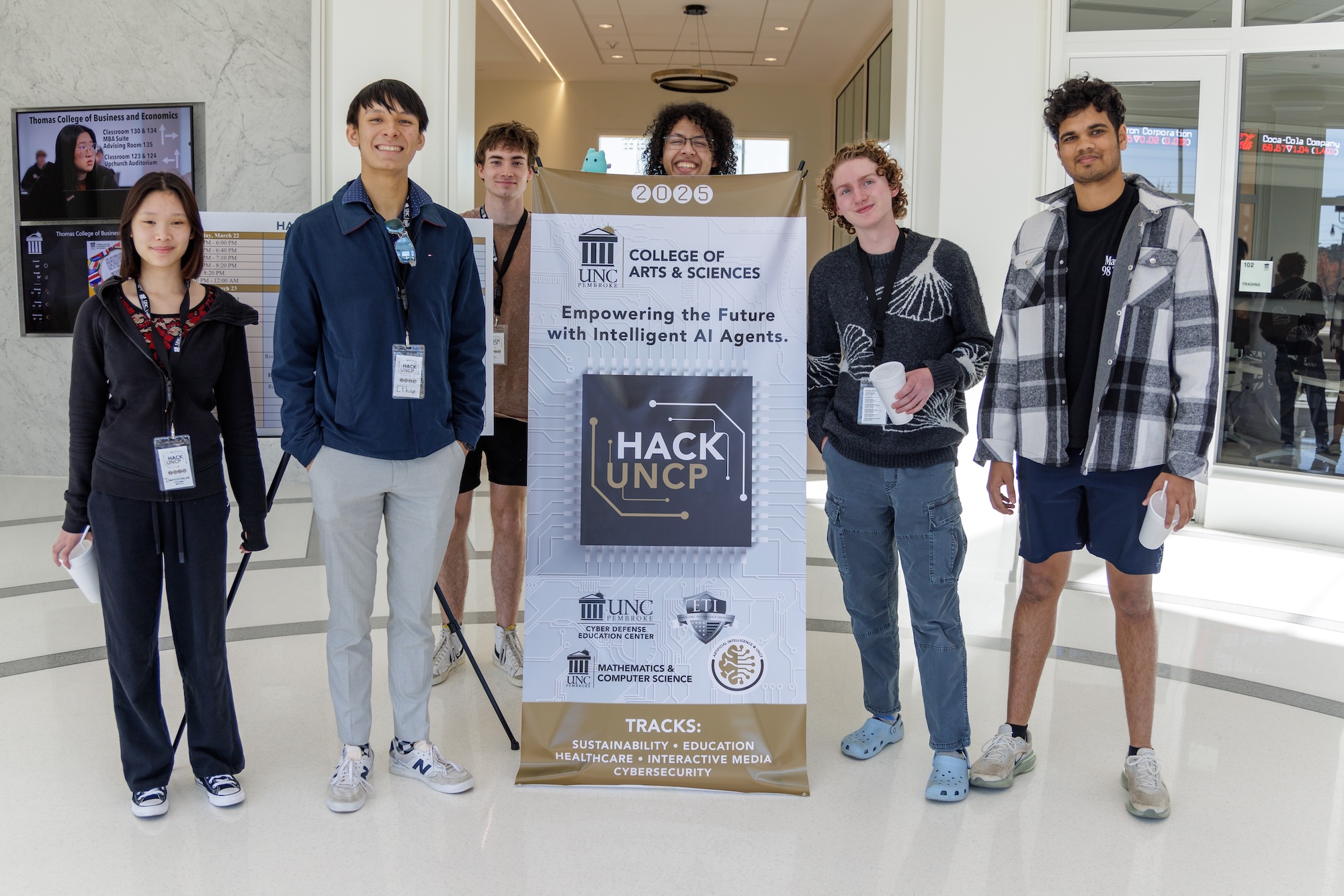 Hackathon students UNCP