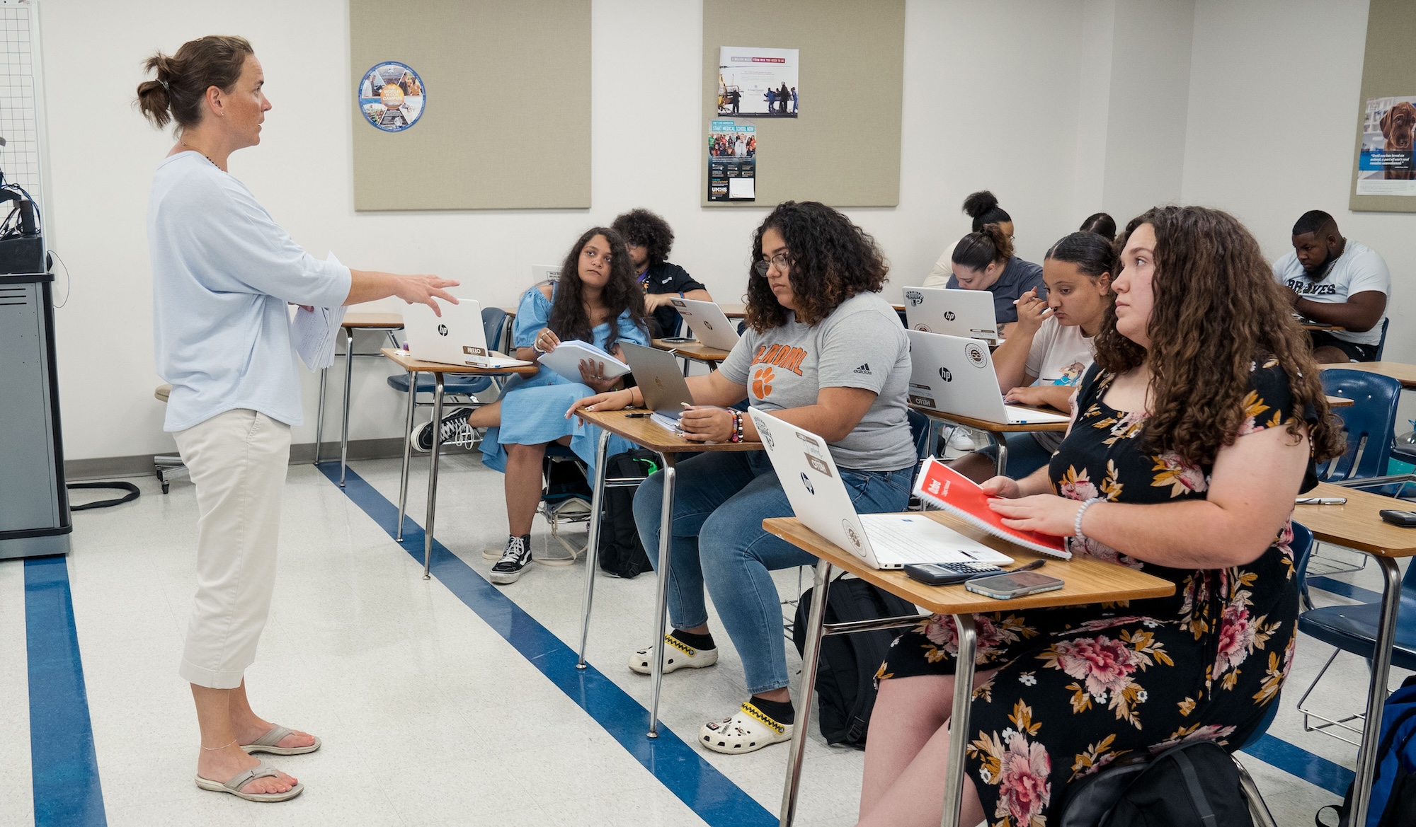 math class Melissa Edwards and students