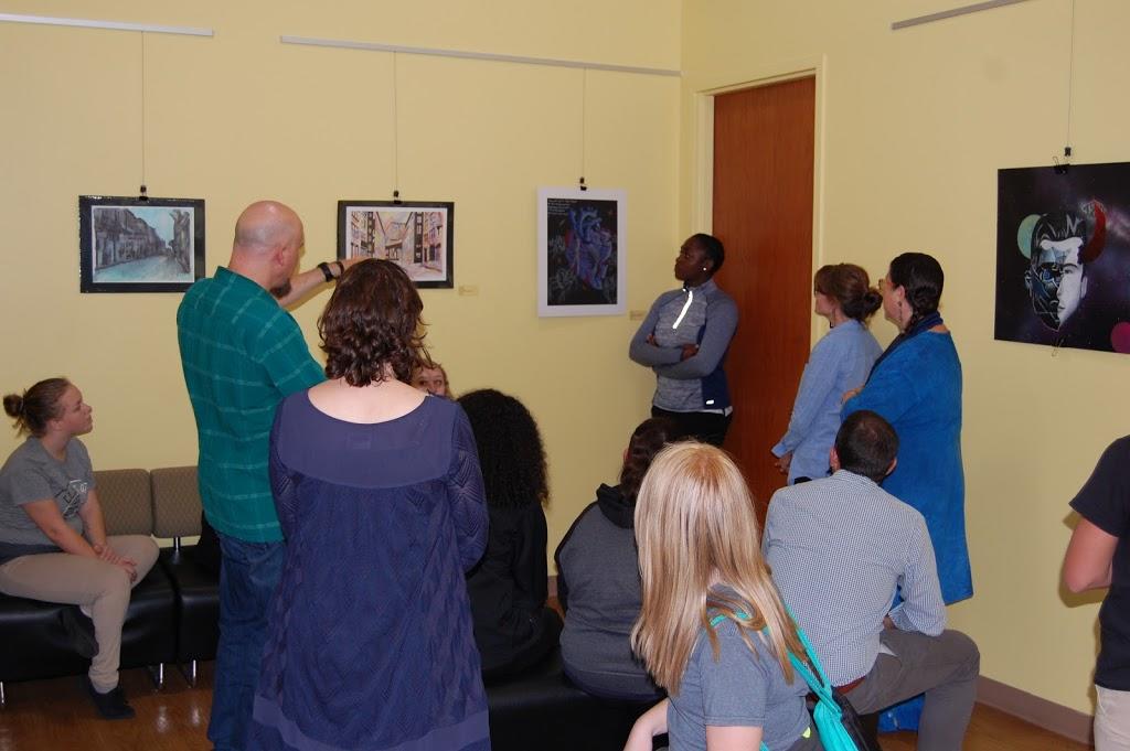 Columbus County Advanced Art Students Visit UNCP Art Department