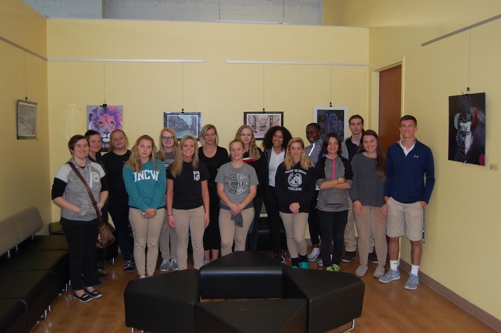 Columbus County Advanced Art Students Visit UNCP Art Department