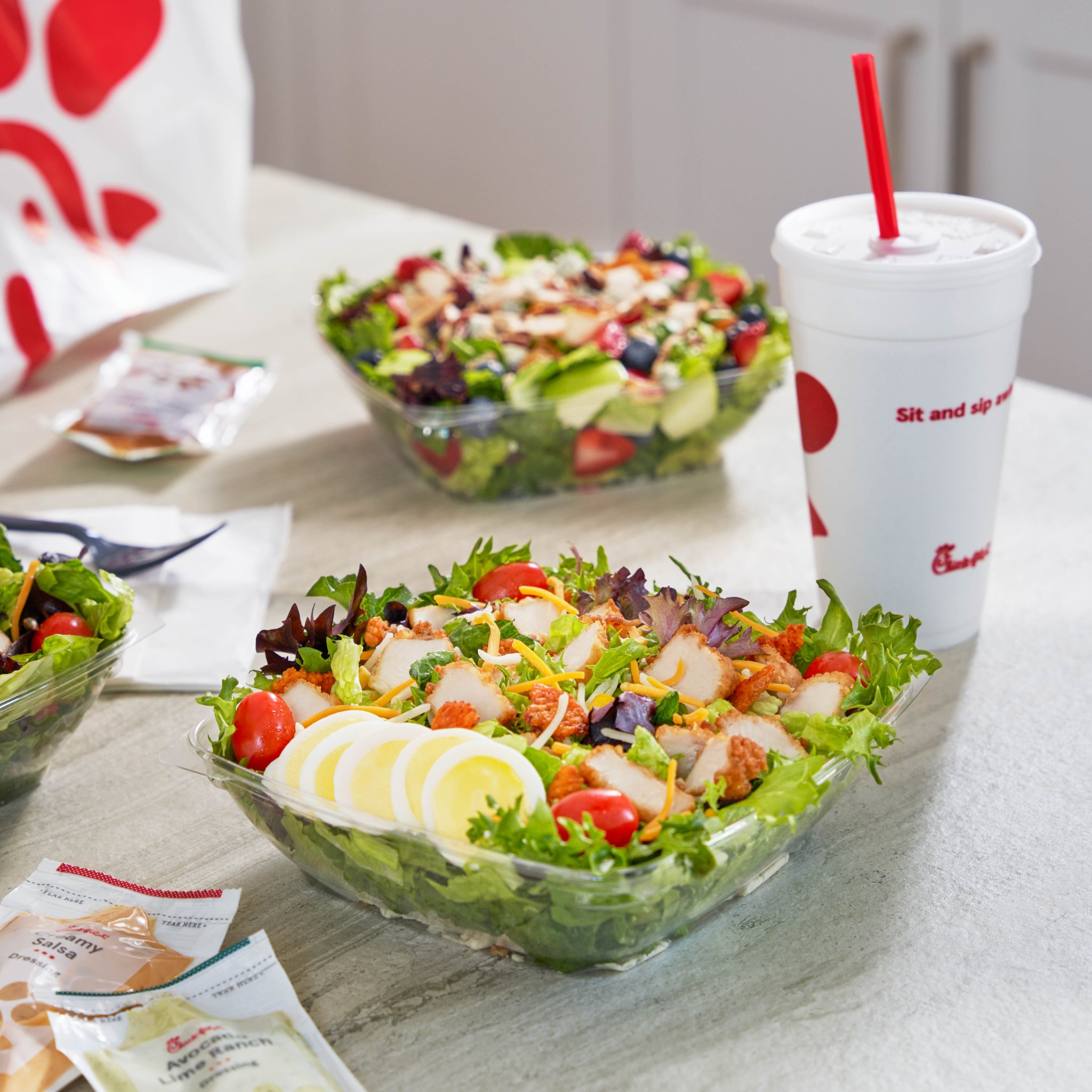 Chick-fil-A Salad and Drink