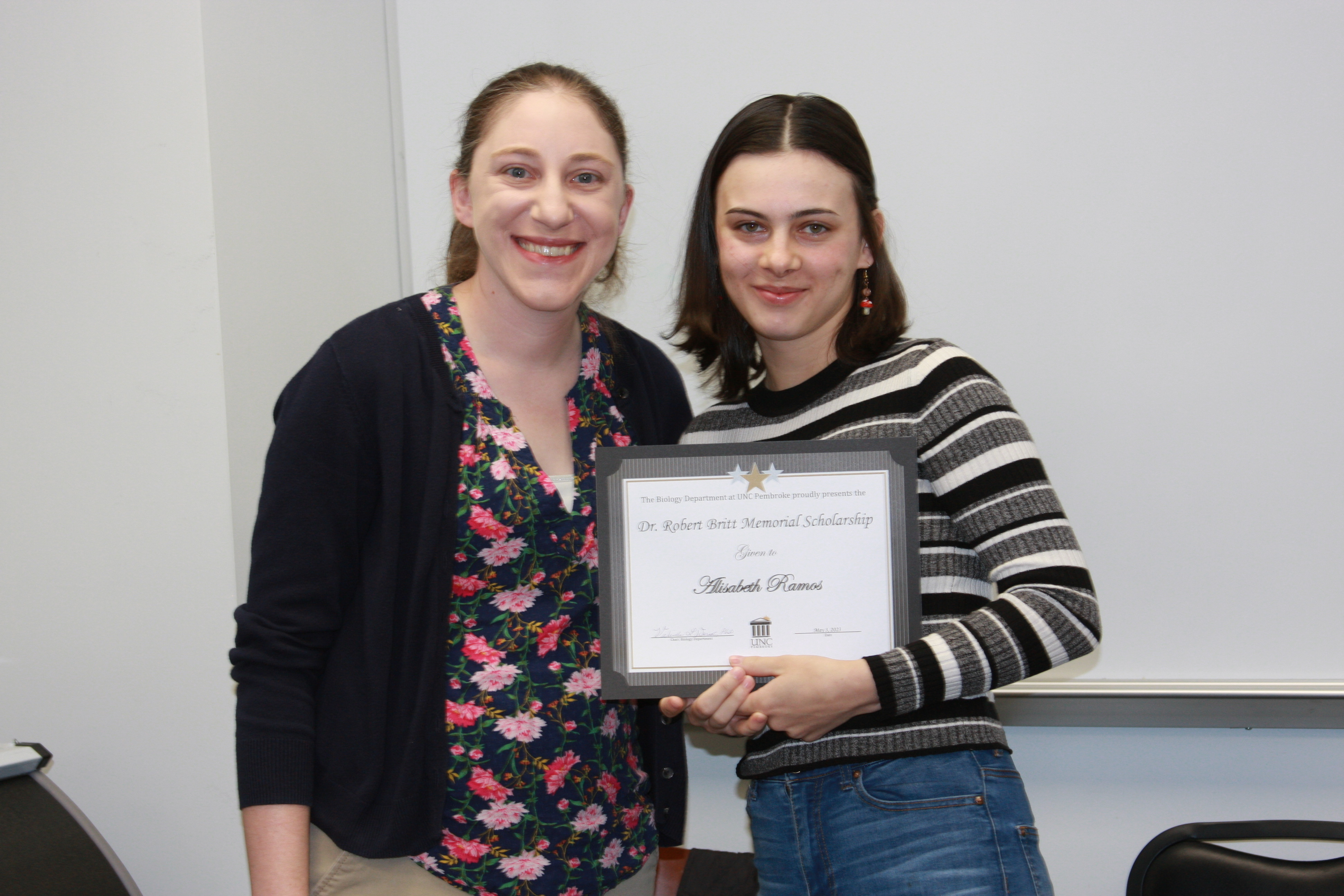 Britt Scholarship Award UNCP