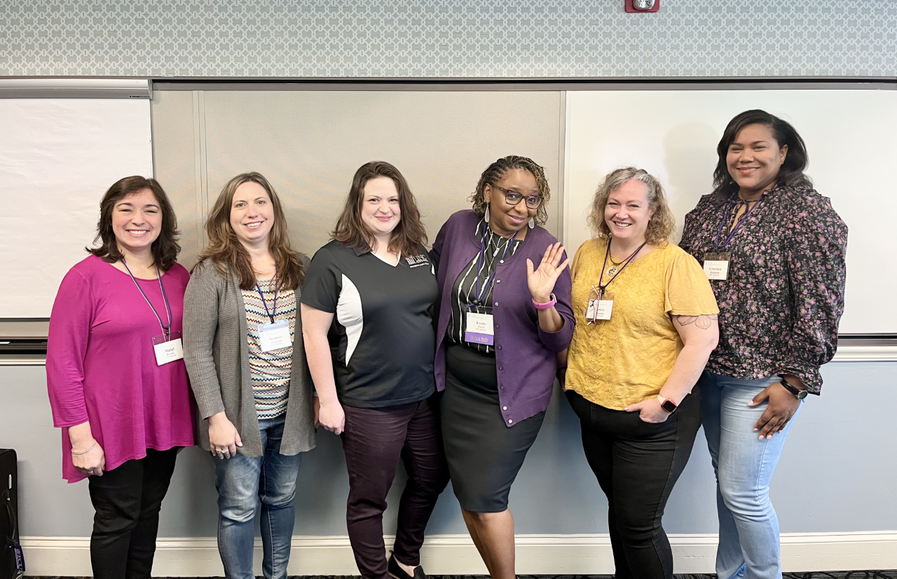 Drs. Mabel Rivera, left, Summer Woodside, Cindy Locklear, Dean Loury Floyd, Serina Cinnamon and Gretchen Robinson