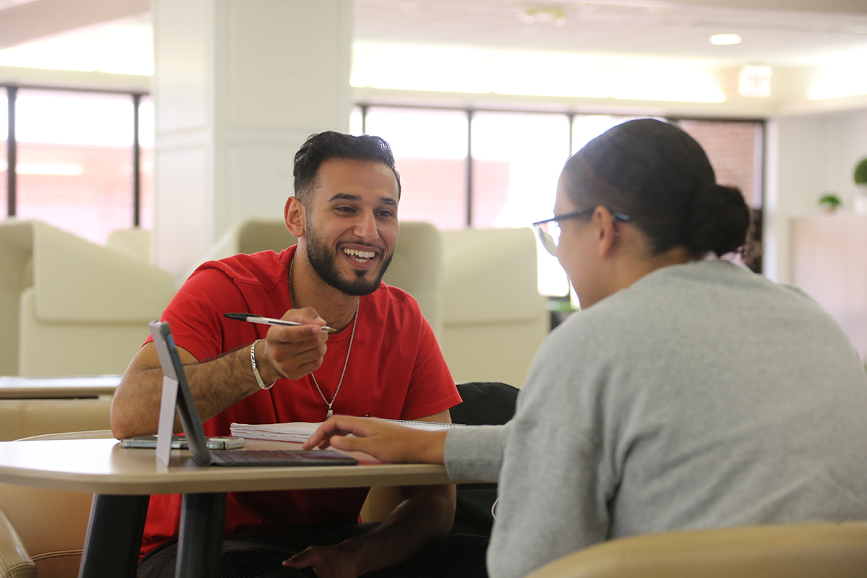 students working on homework