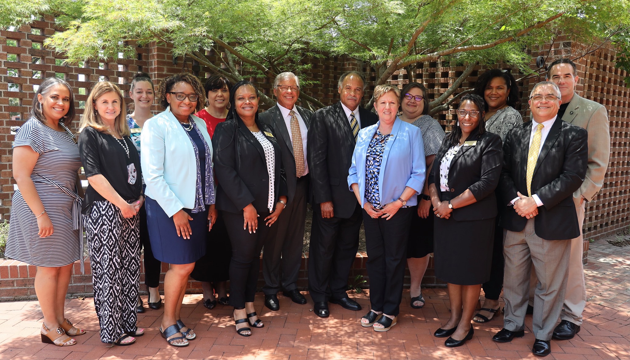 A group of educators from UNCP School of Education and Public Schools of Robeson County