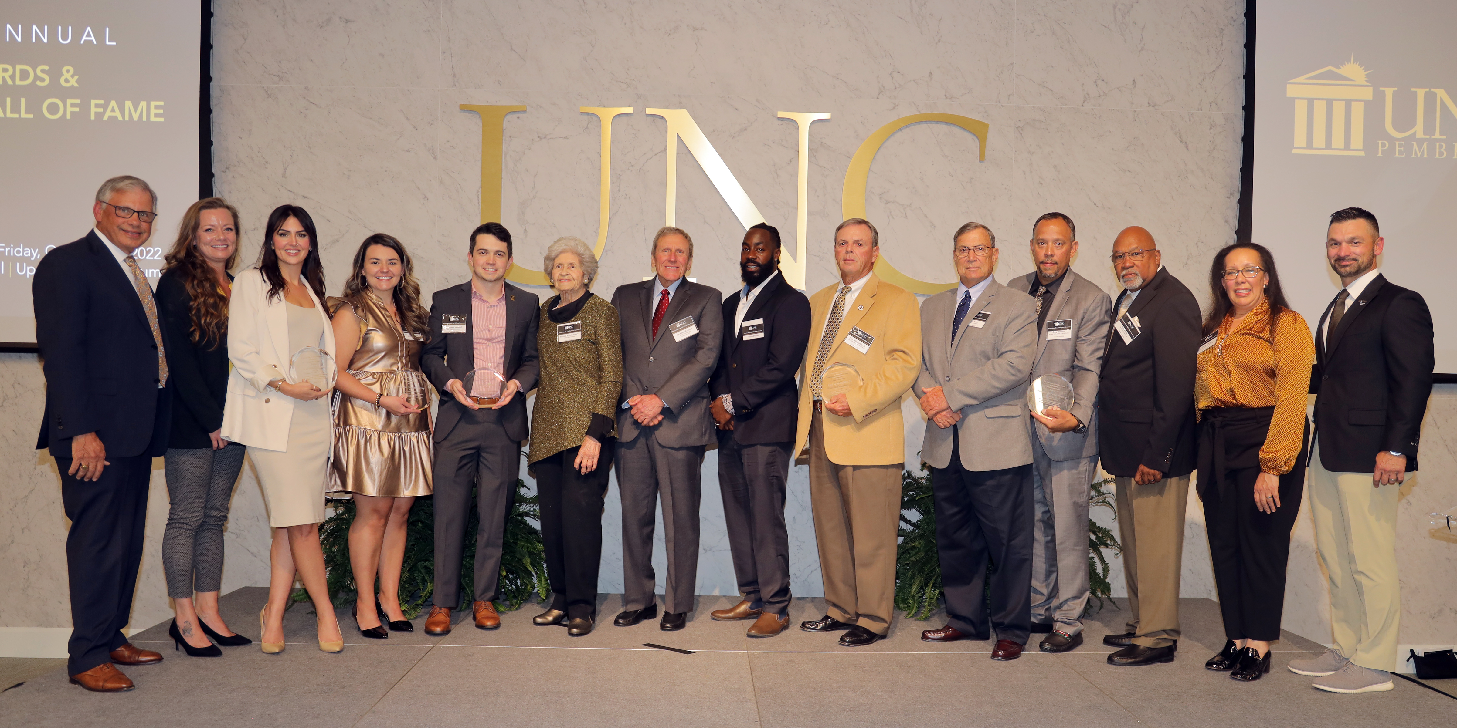 UNC Pembroke proudly recognizes recipients of the annual Alumni Awards and 2022 Hall of Fame inductees.