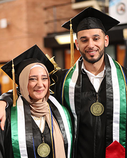 Asil Abudayeh and her younger brother, Ayed Abudayya