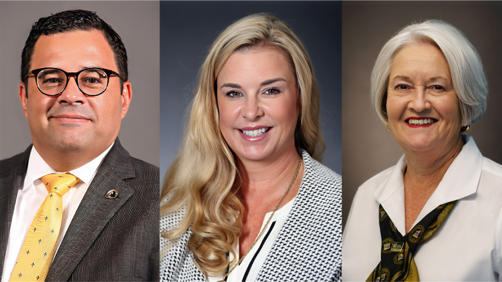 Ed Brooks, Allison Harrington Walters and Linda 