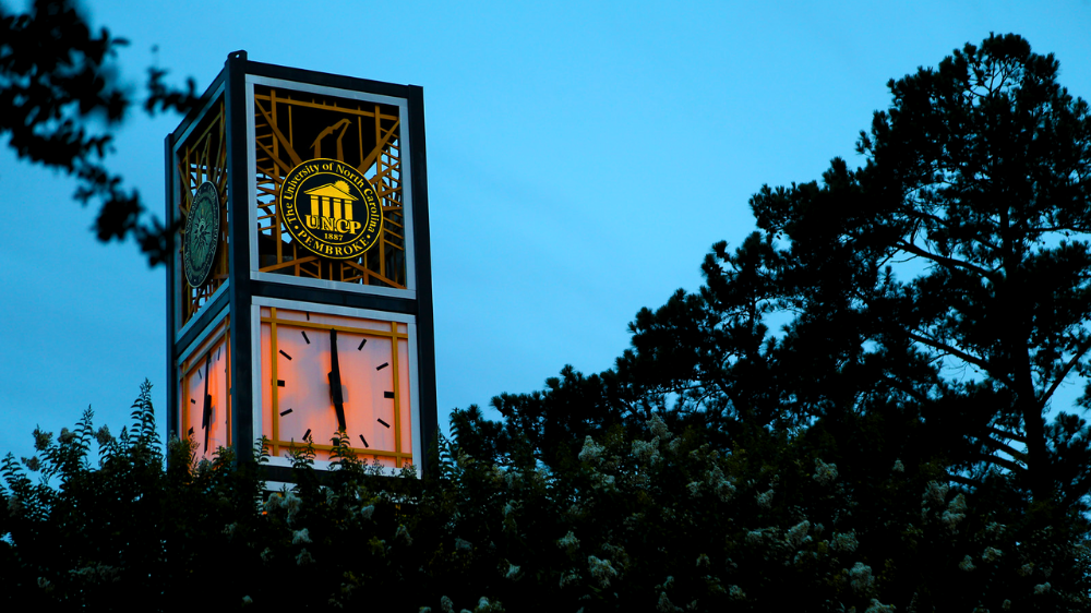 The UNCP Clock Tower
