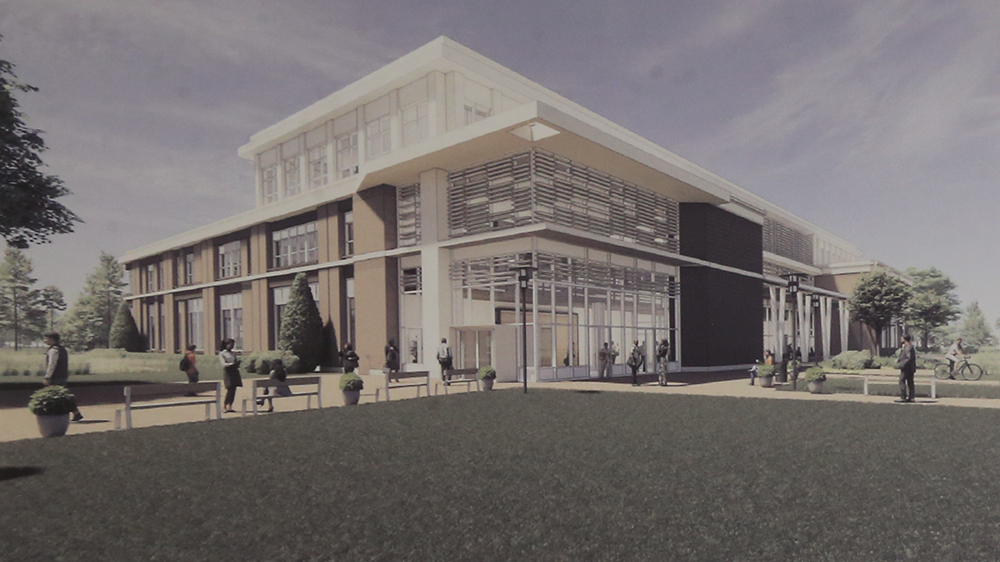 Rendering of the planned Health Sciences building at UNCP