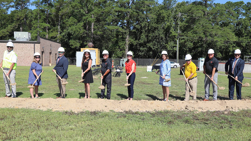 Pembroke town officials break ground
