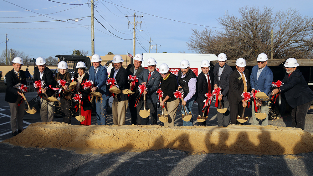 Town of Pembroke leaders breaking ground