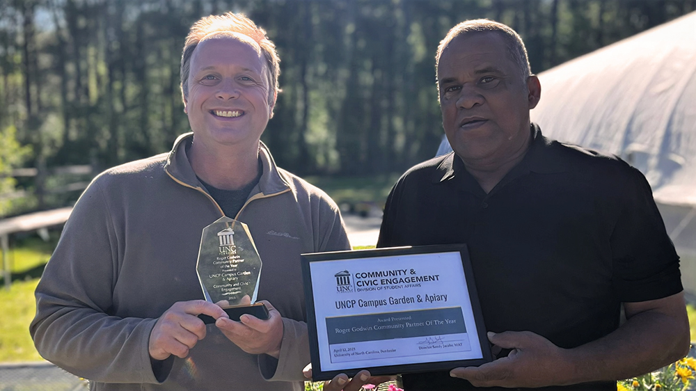 Dr. Bryan Sales (left) and Roger Godwin