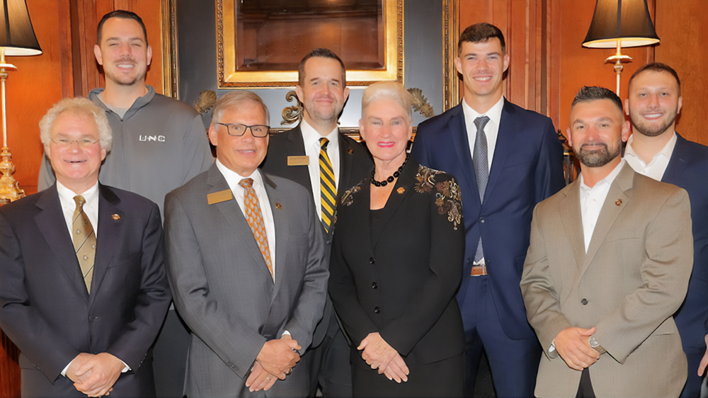 Dr. Joe West, Chancellor Robin Gary Cummings, Lenore Taylor, Dick Christy, Drew Richards, Steve Varley, Eddie Mahana and Tyler Johnson