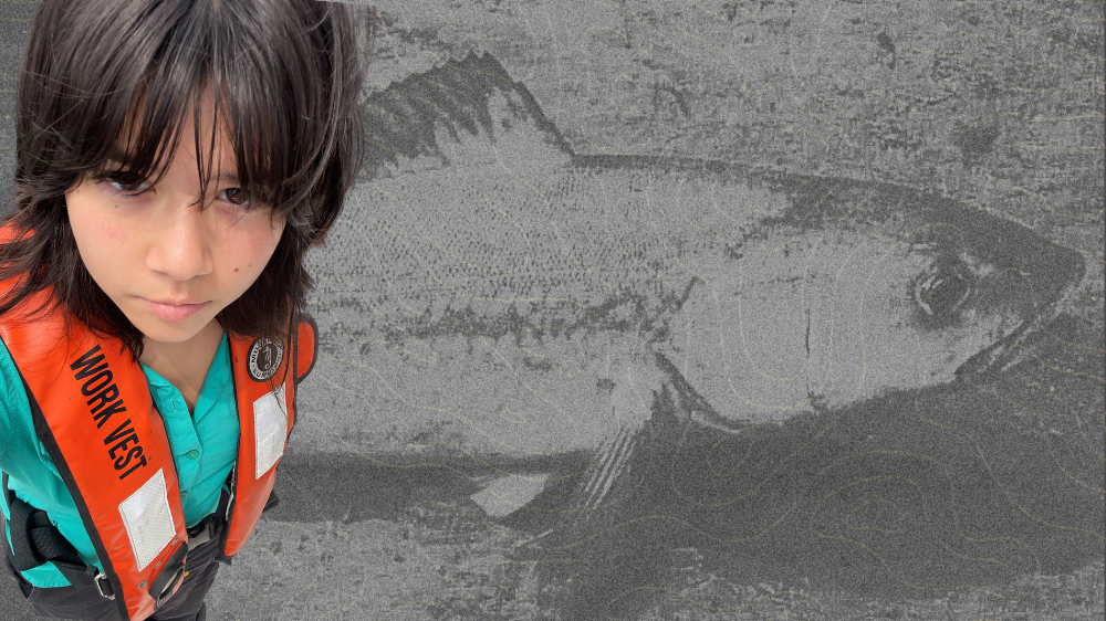 Martina Van Etten aboard ECU research vessel