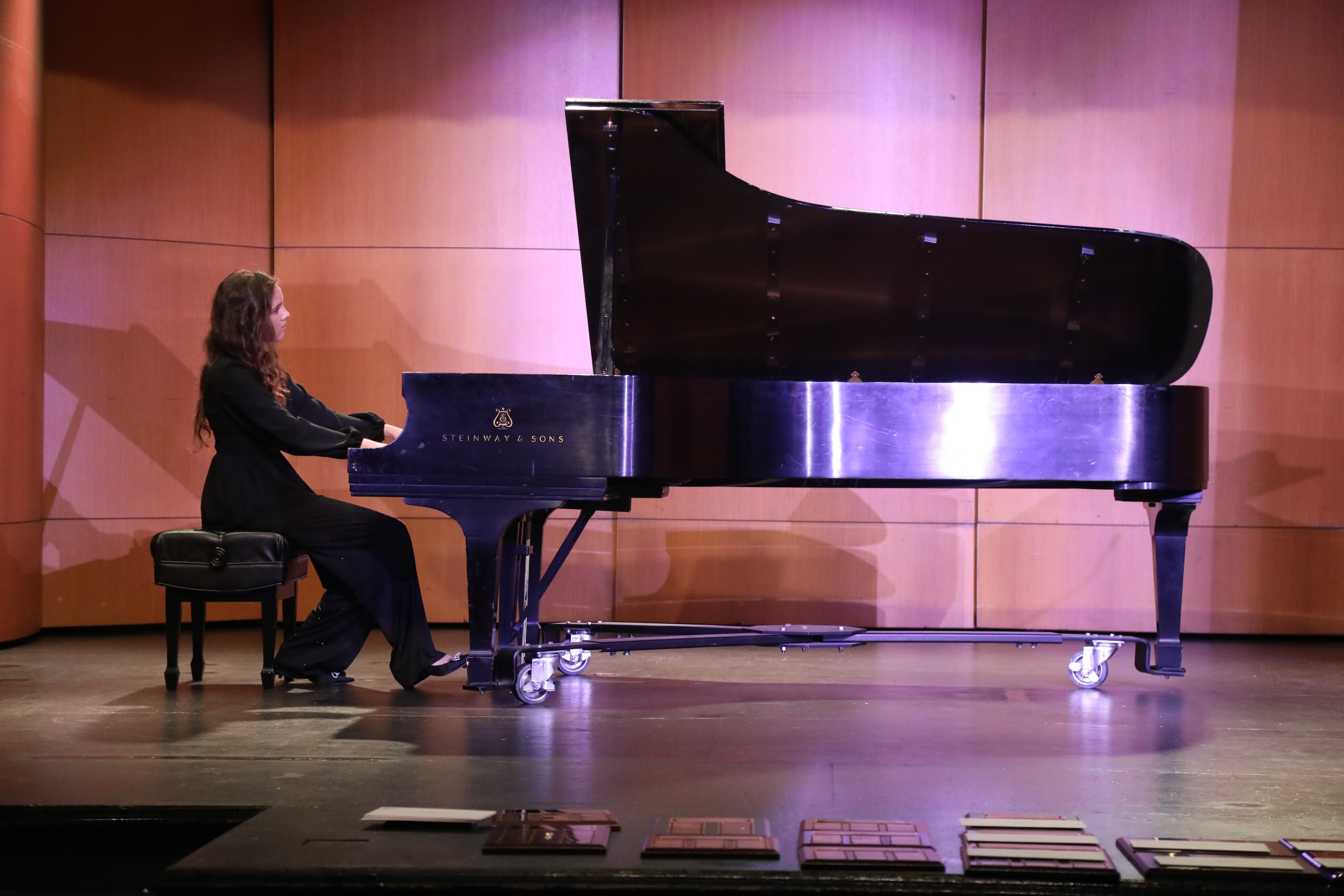 Honors Recital Awards girl on piano