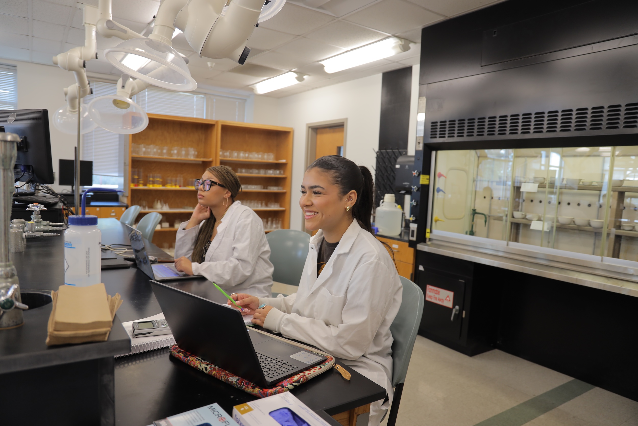 Braydann Revels (right) is one of three Early Assurance Brody Scholars at UNCP