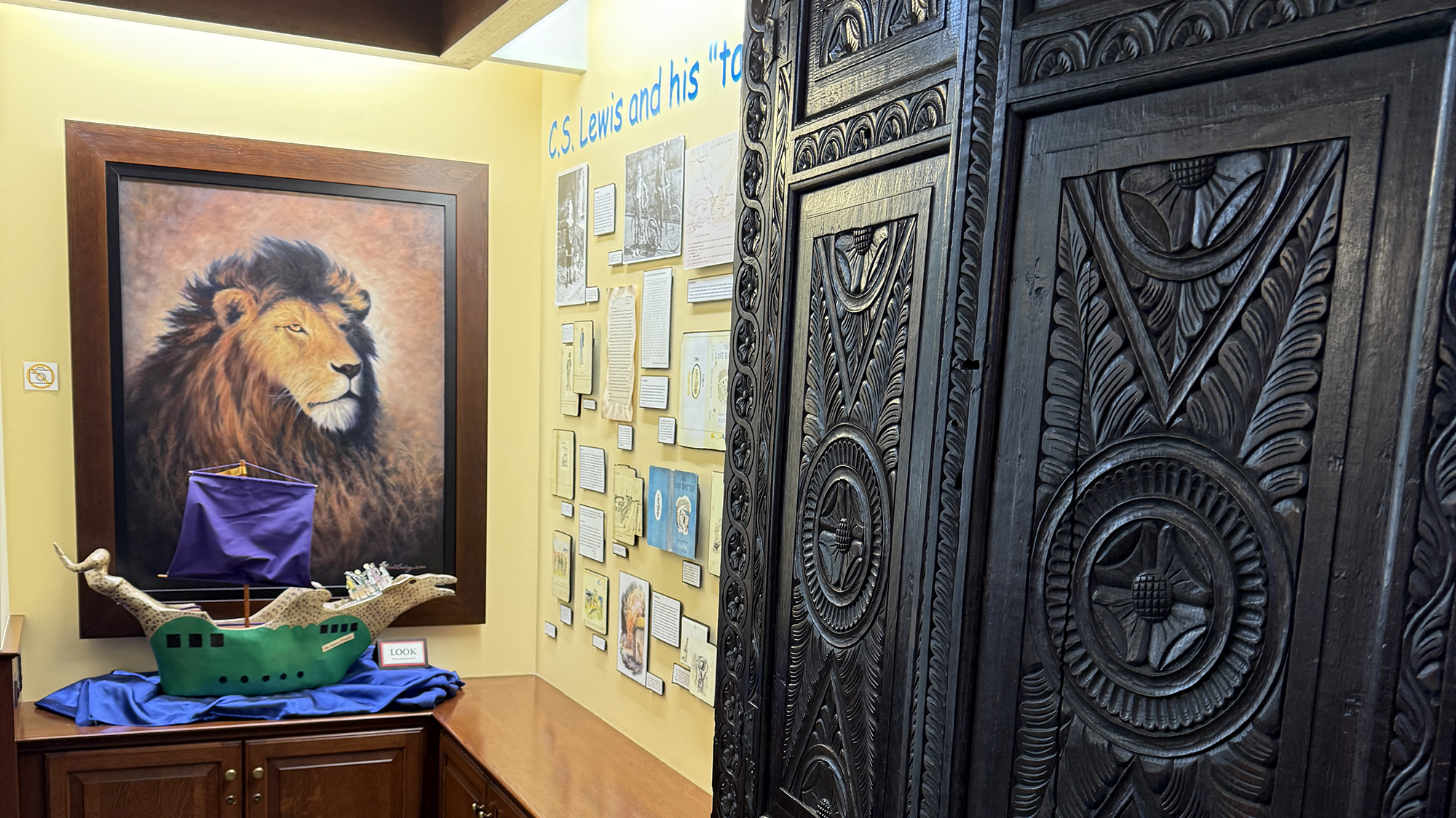 Exhibit at the Marion E. Wade Center at Wheaton College