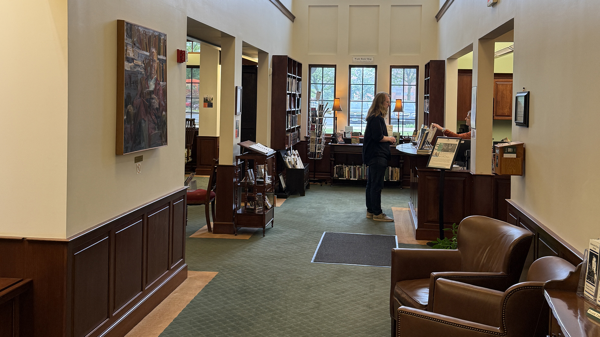 Inside of the Marion E. Wade Center at Wheaton College