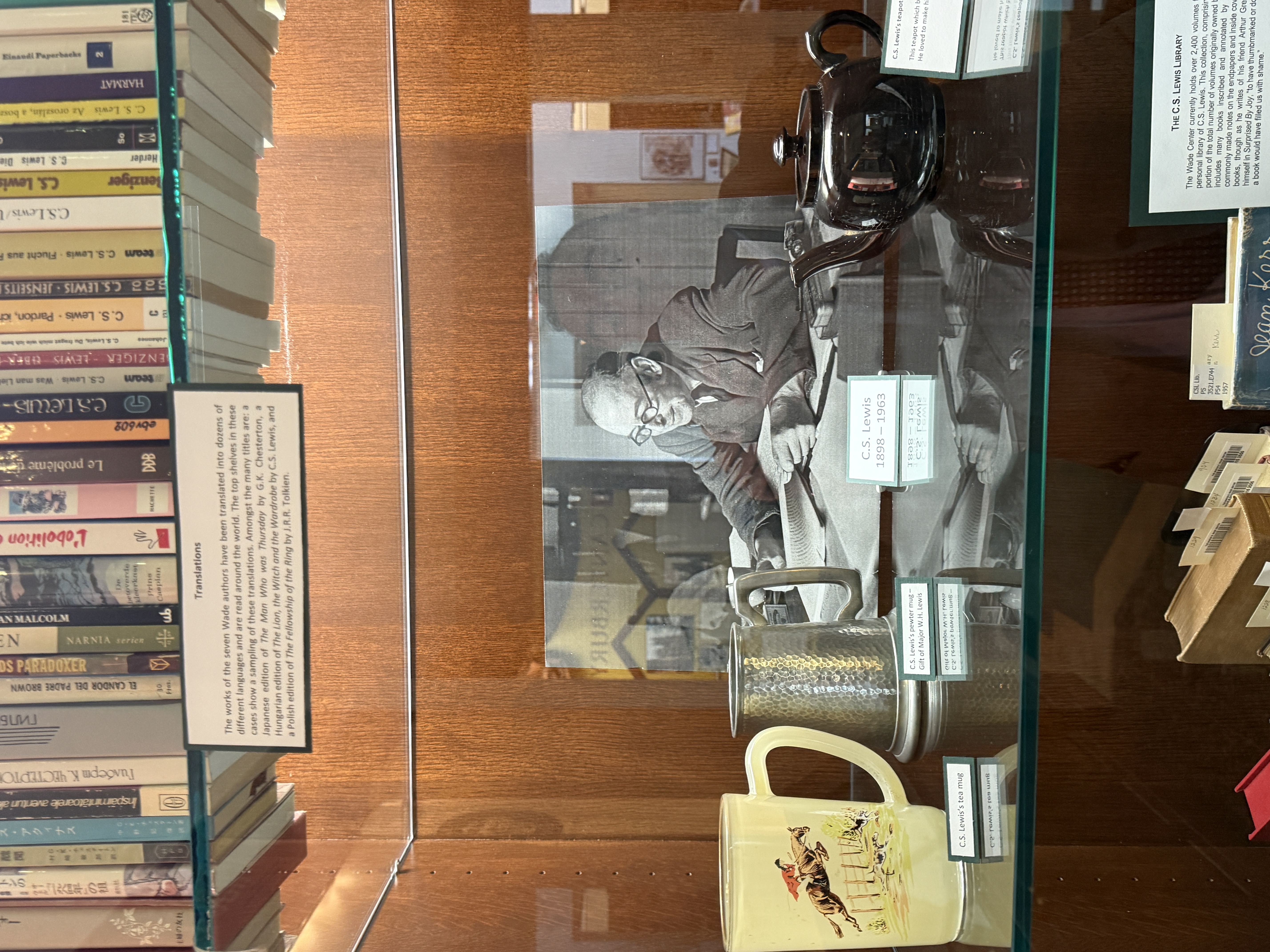 C.S. Lewis exhibit at the Marion E. Wade Center at Wheaton College
