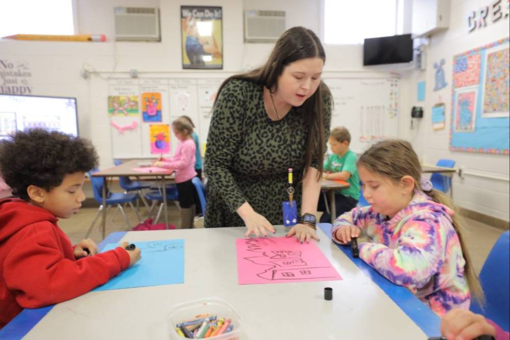 Student teacher Kailey
