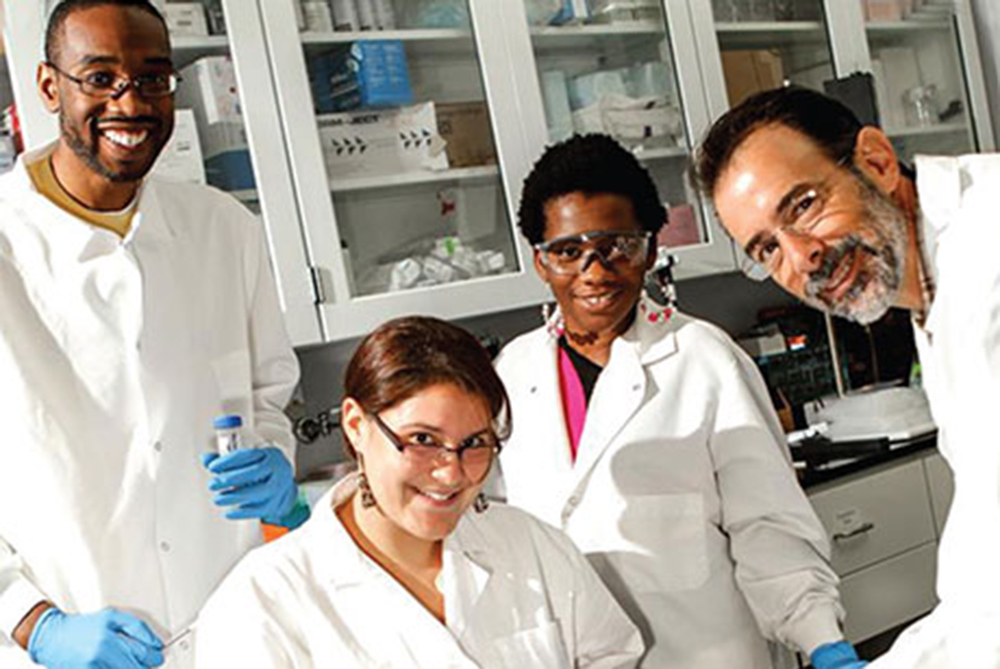 Ben Bahr with students