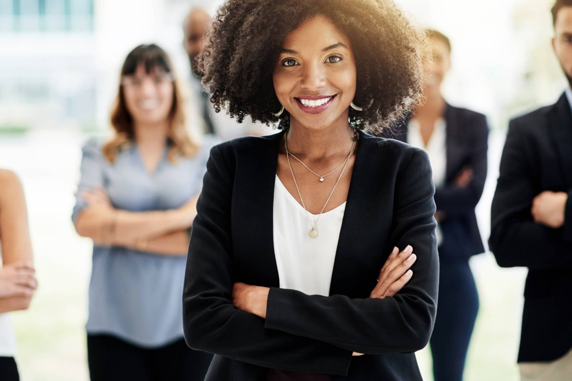 woman in business outfit