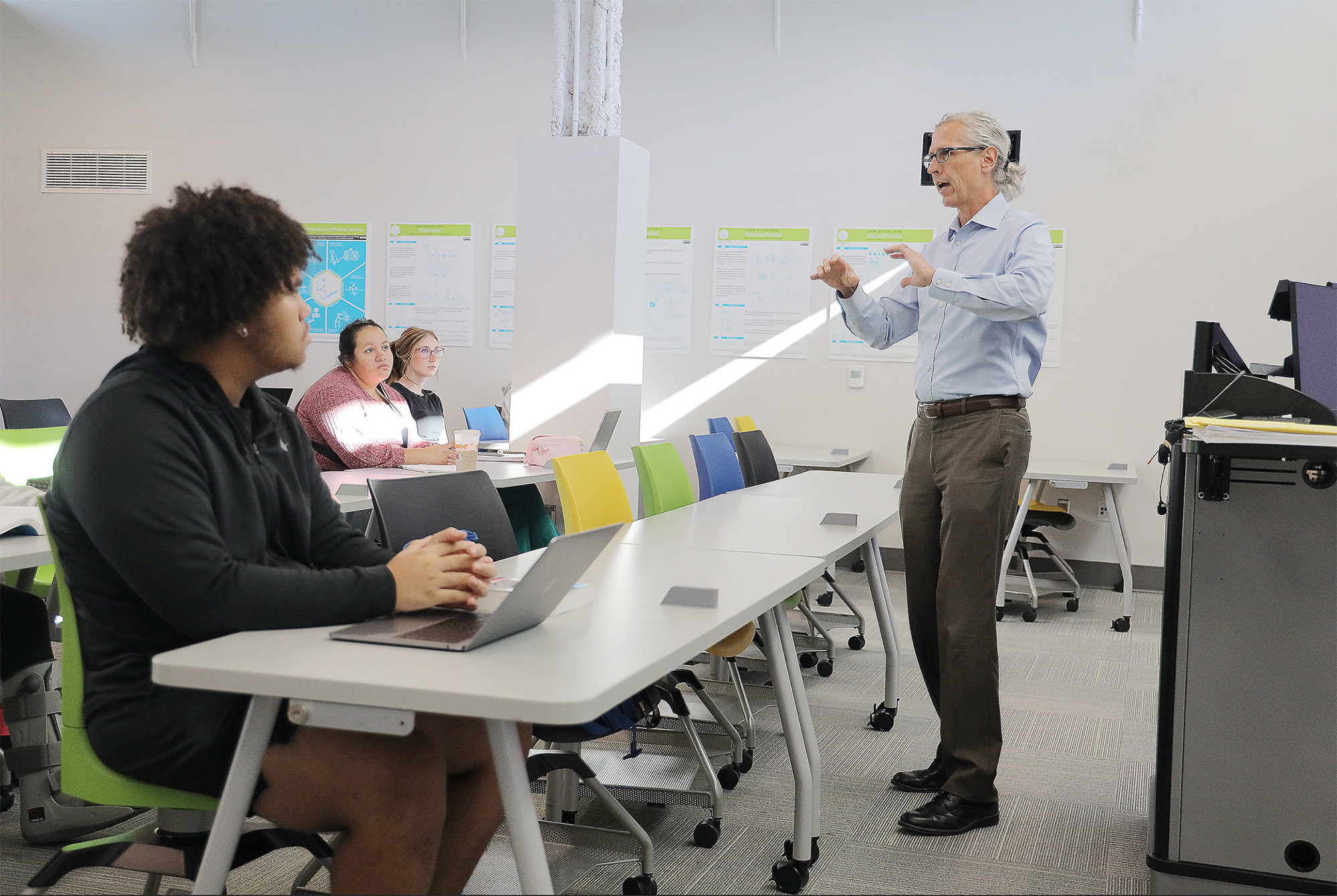 UNCP student at a pre-law internship with a judge