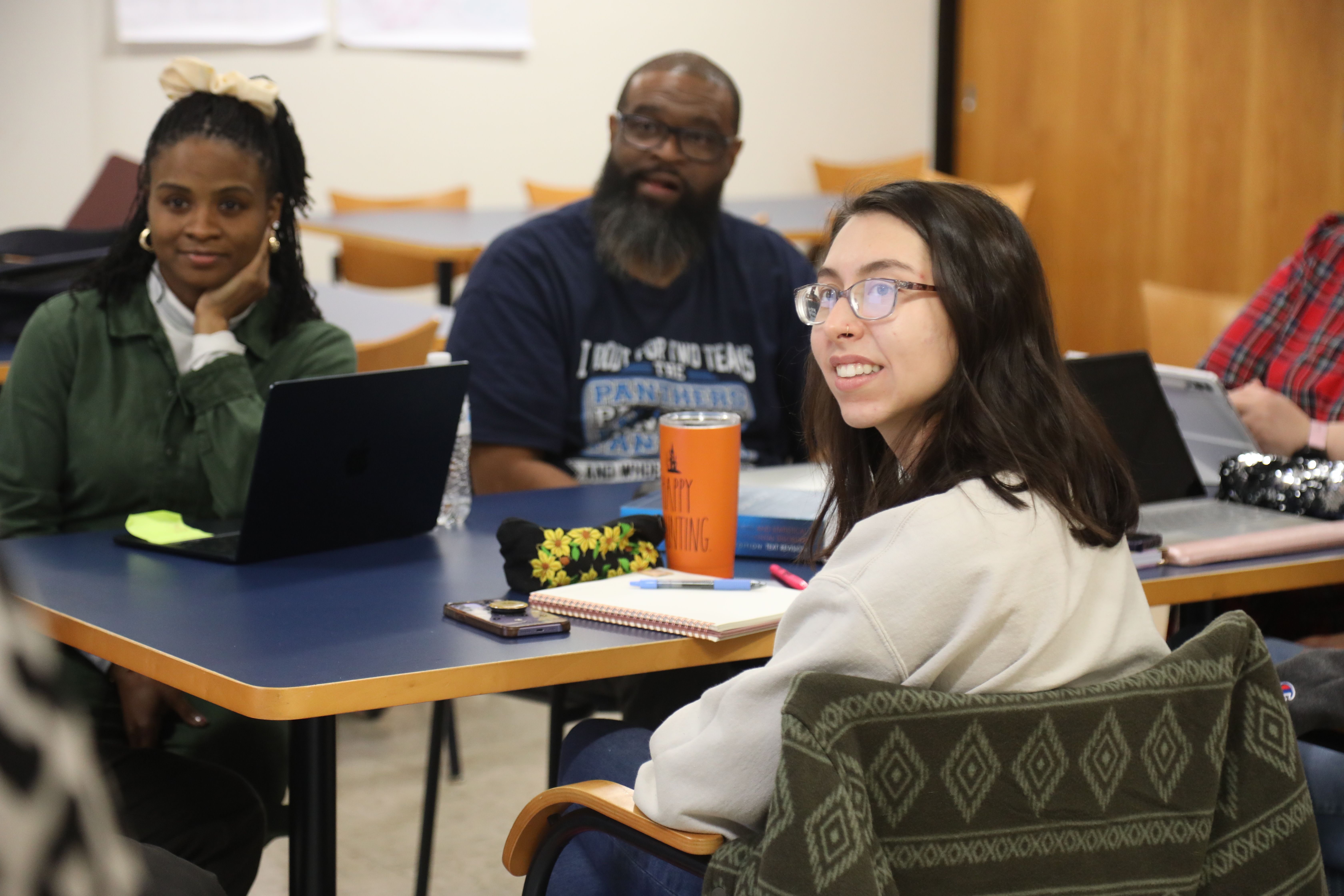 Students in a graduate counseling class