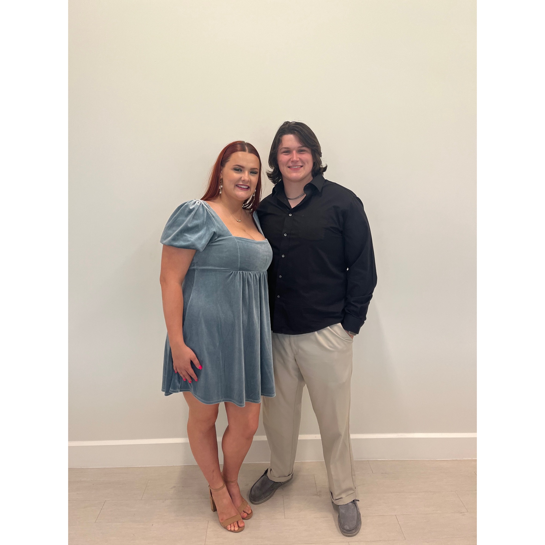 Maddie Schwenneker, left, with her brother Mason Schwenneker  