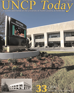gpac building from the cover of the UNCP Today spring 2009 edition