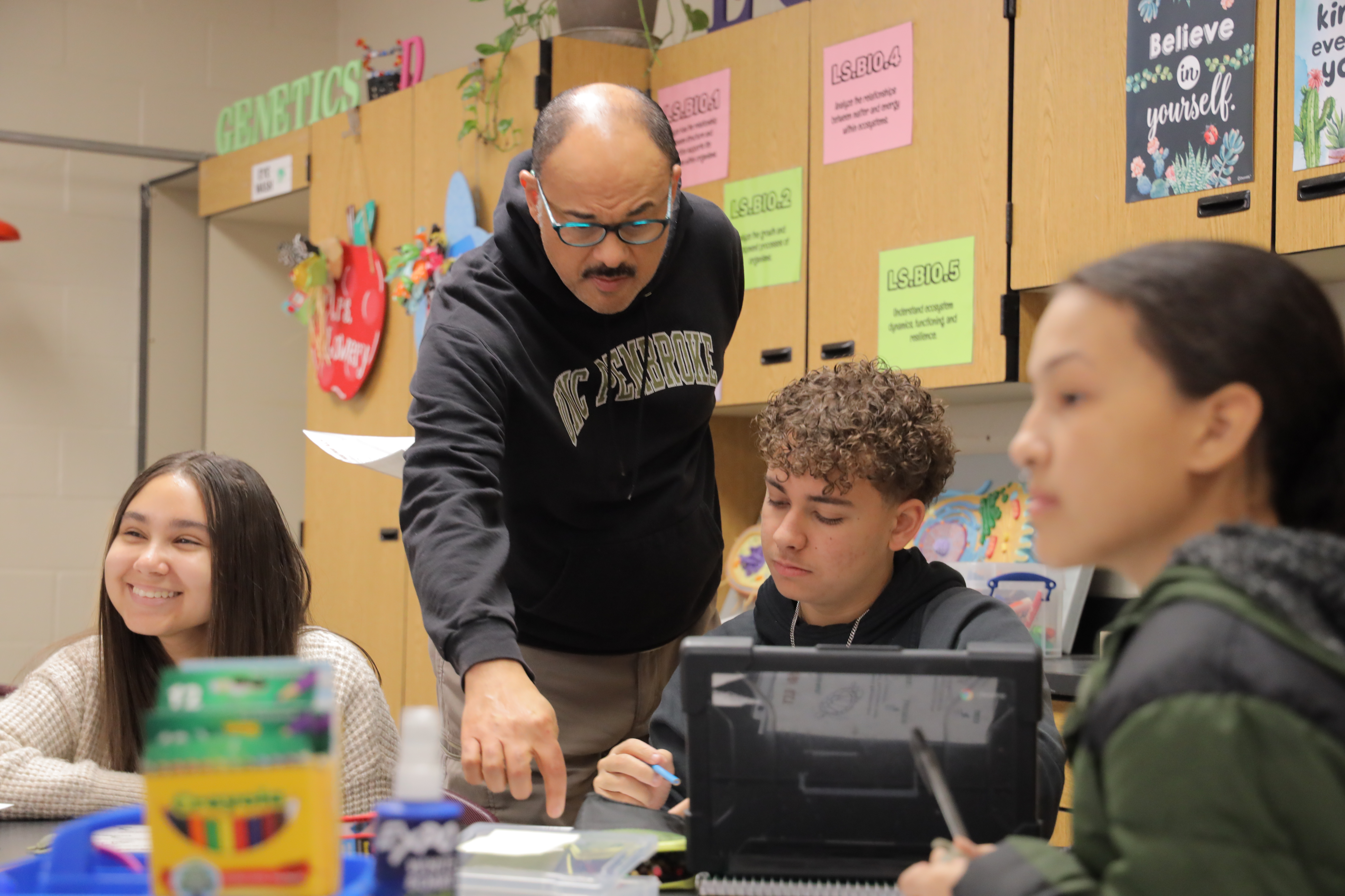 teacher in classroom