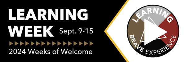 Learning Week banner for 2024 Weeks of Welcome