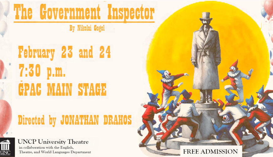 Government Inspector Feb. 23-24 7:30 GPAC Main Stage
