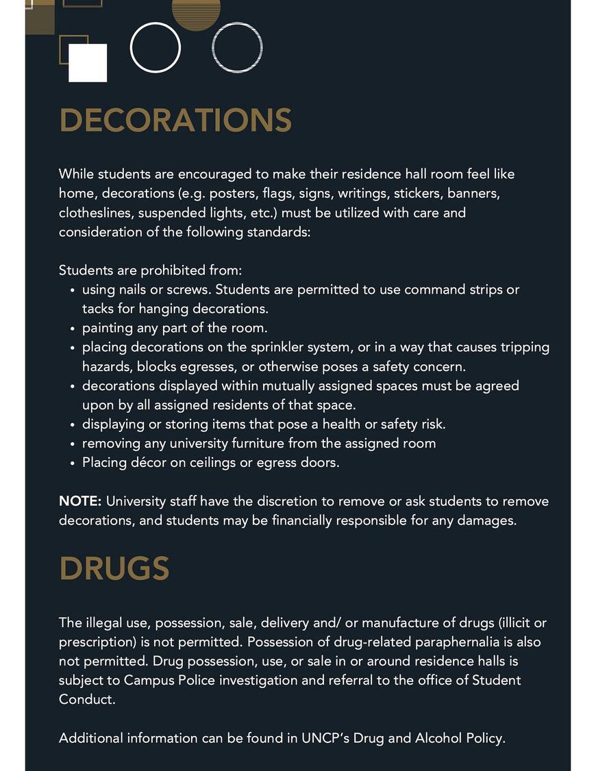 Decorations; Drugs