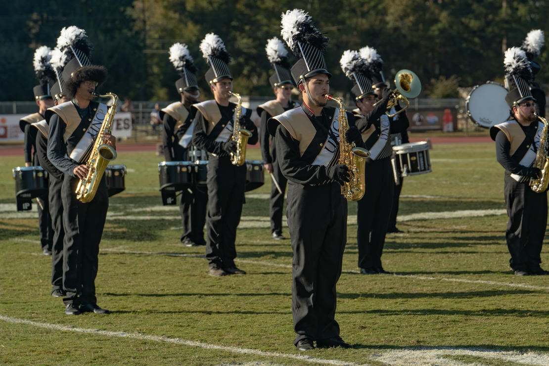 UNCP Band at Homecoming Halftime