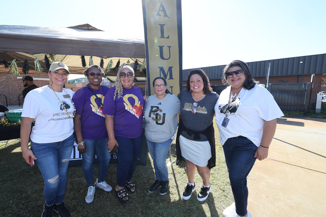 Alumni at UNCP Homecoming Tailgate