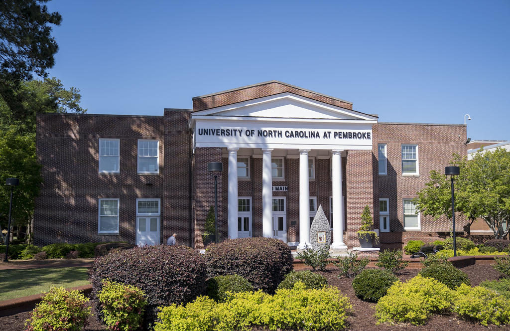 UNCP's iconic "Old Main" building.