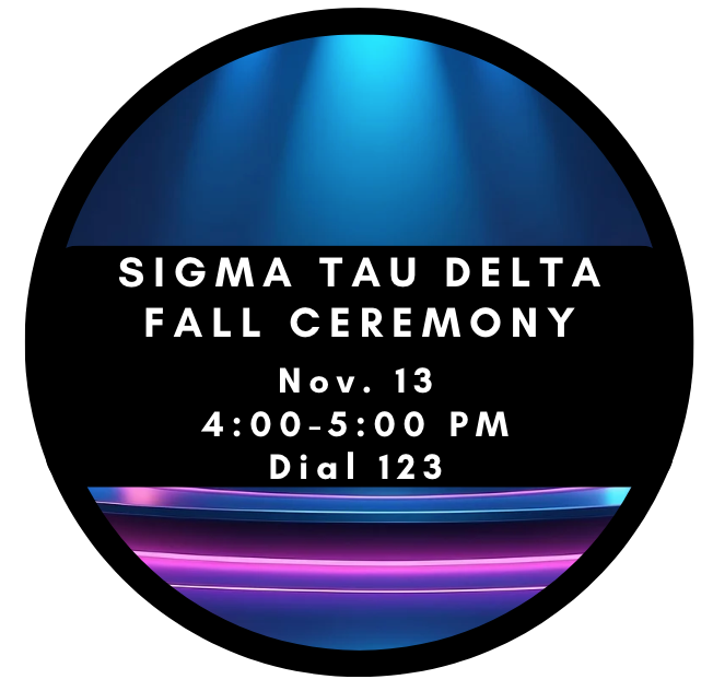 STD Fall Ceremony Nov. 13 4:00-5:00 Dial 123