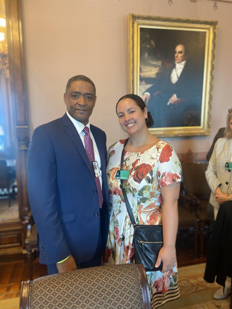 UNCP alumna Jordyn Roark recently met with Cedric Richmond, director of the White House Office of Public Engagement