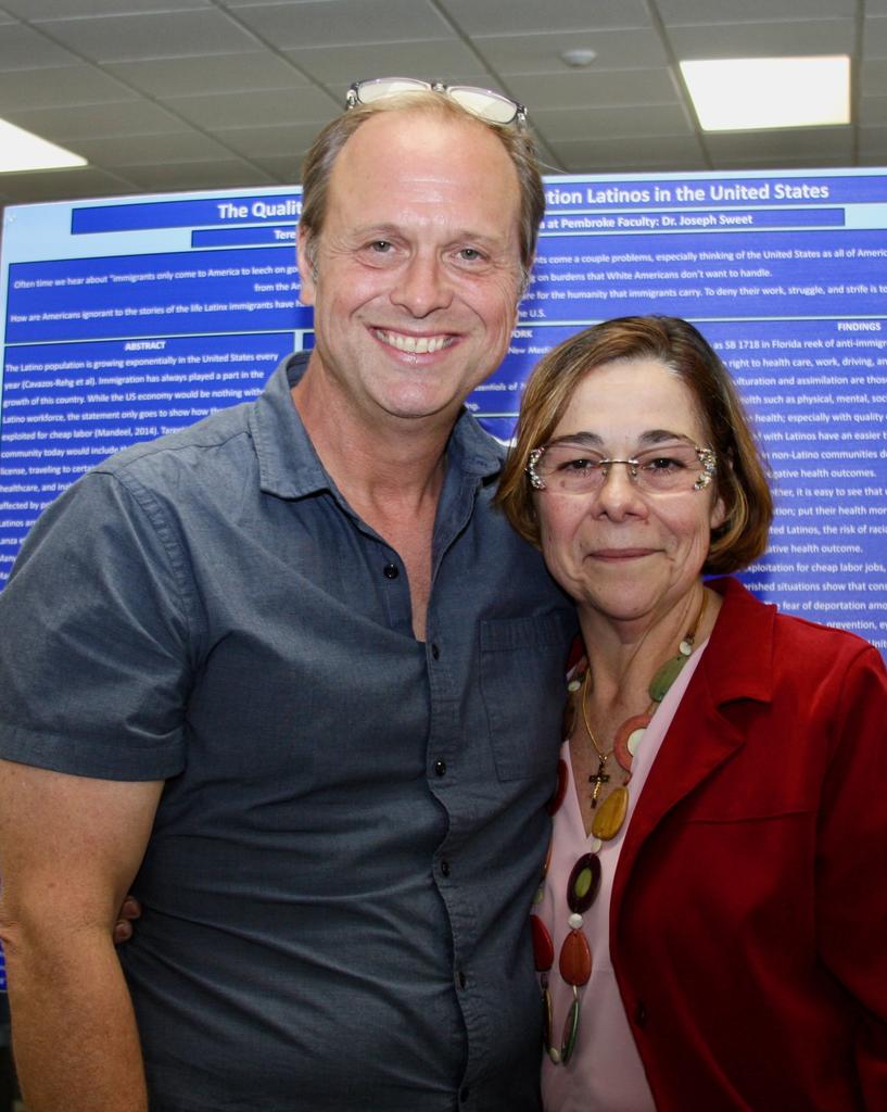 Biology professors: Drs. Bryan Sales (left) and Maria Pereira