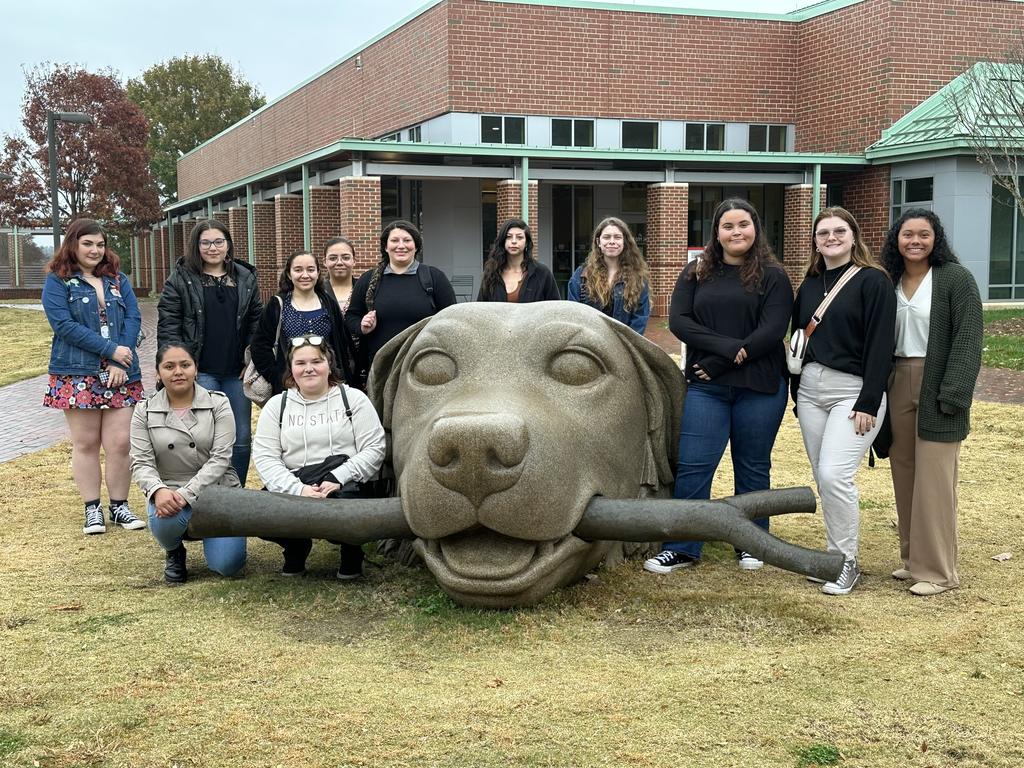 NC-HCAP Pre-vet students attend the NCSU College of Veterinary Medicine Preview Day.
