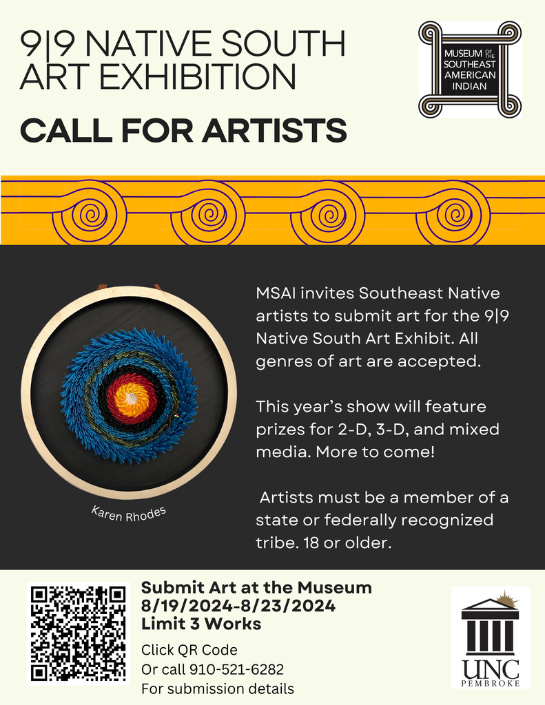 Call for artists for the third annual juried 9|9 Native South Art Exhibition