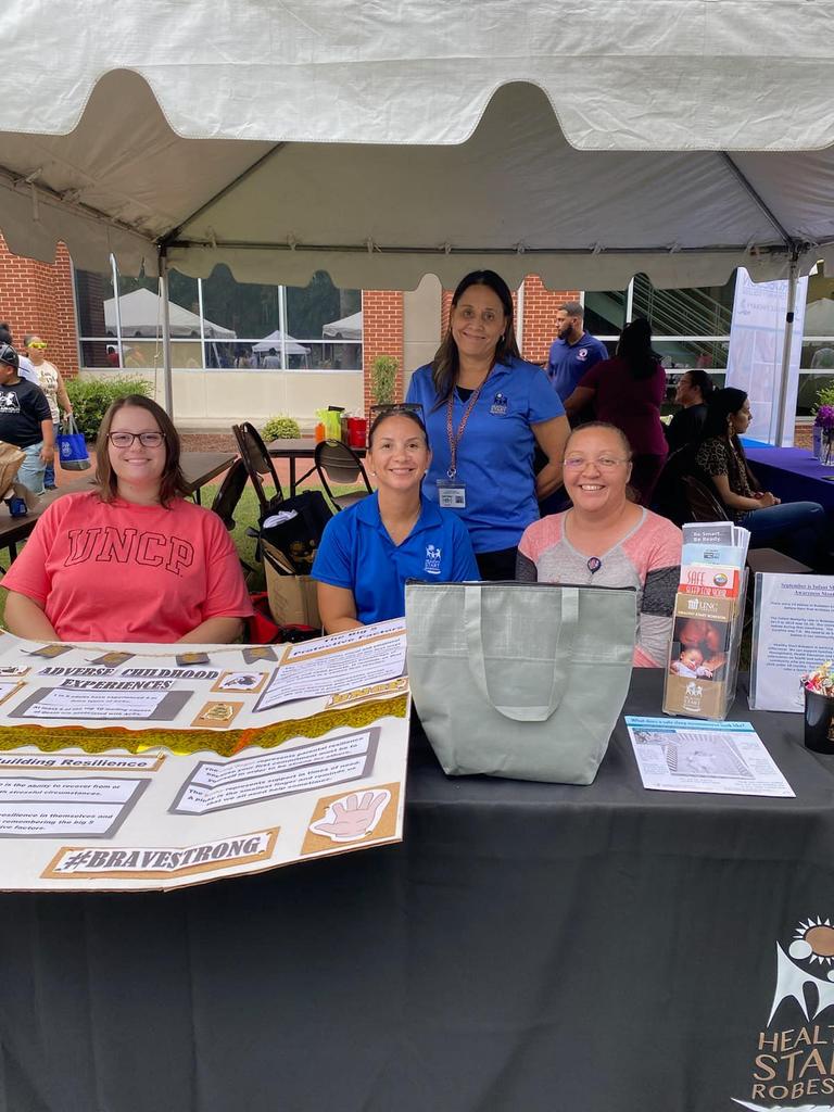 Healthy Start Connection staff take part in community events to bring awareness to maternal and infant health in Robeson and Scotland counties