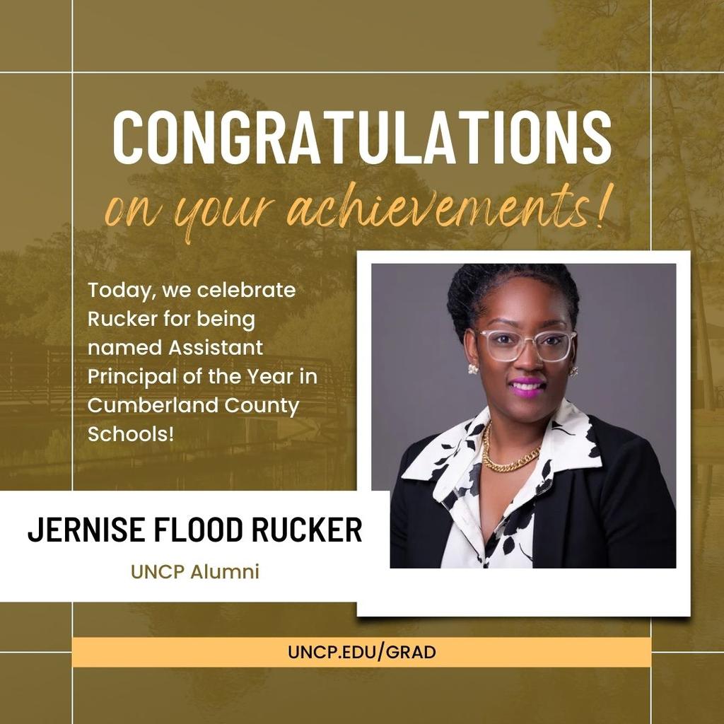 Jenise Flood Rucker, UNCP Alumna