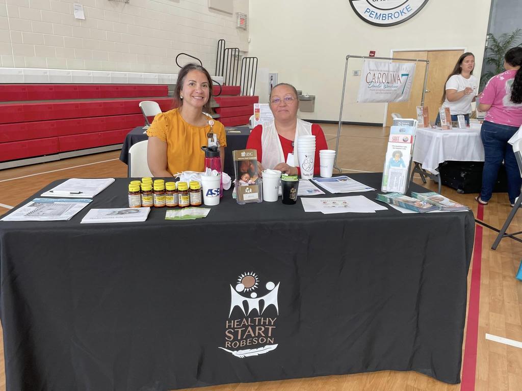 Healthy Start Connection staff take part in community events to bring awareness to maternal and infant health in Robeson and Scotland counties