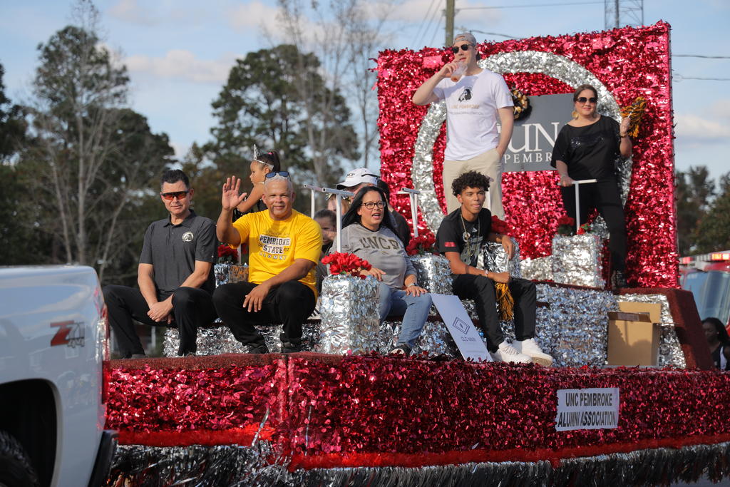 UNCP Alumni Association at the parade