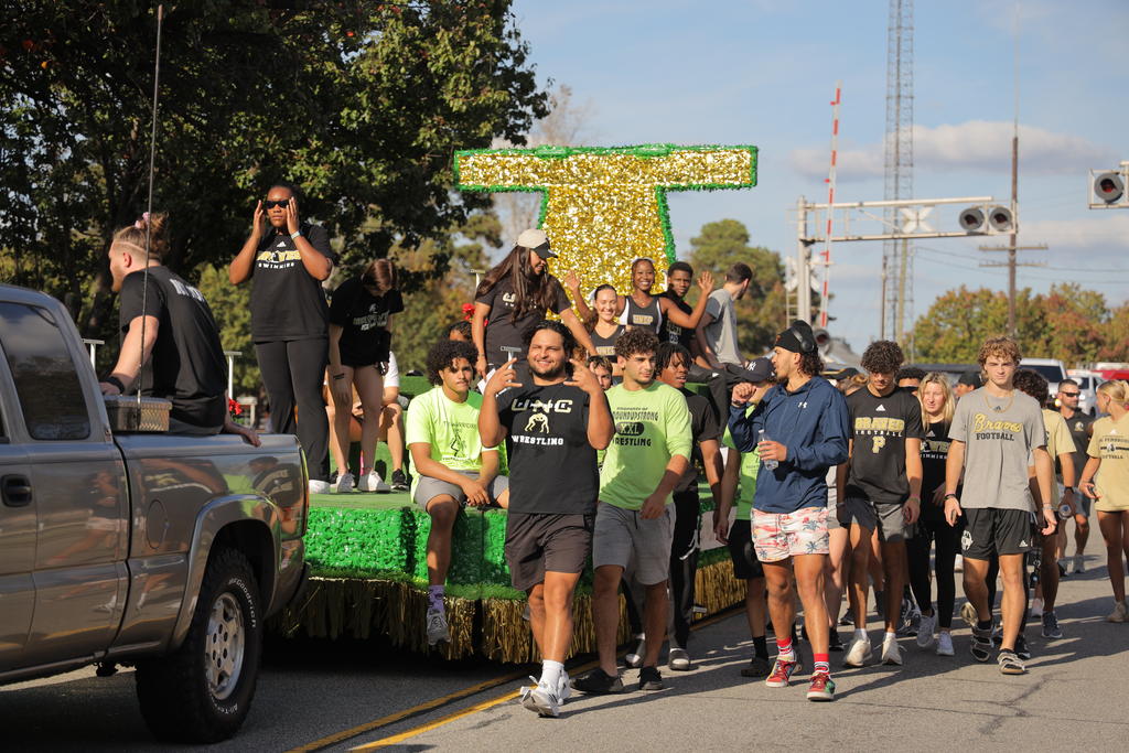 UNCP Athletics at the parade