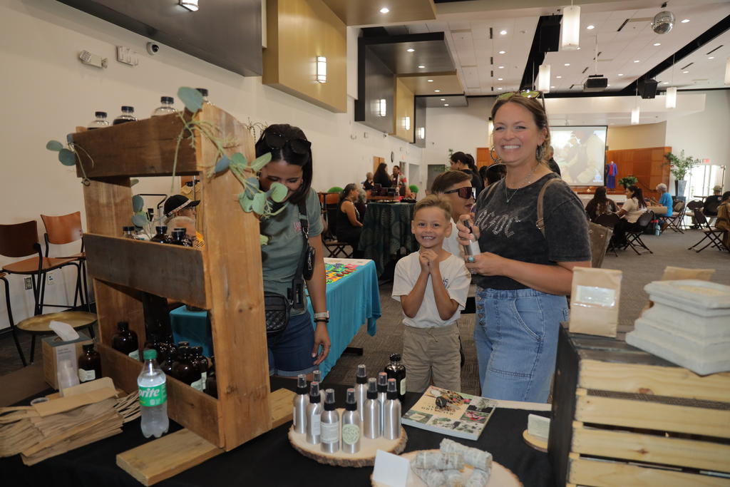 The campus community engaged with local artisans at the annual Indigenous Peoples' Day event at UNC Pembroke