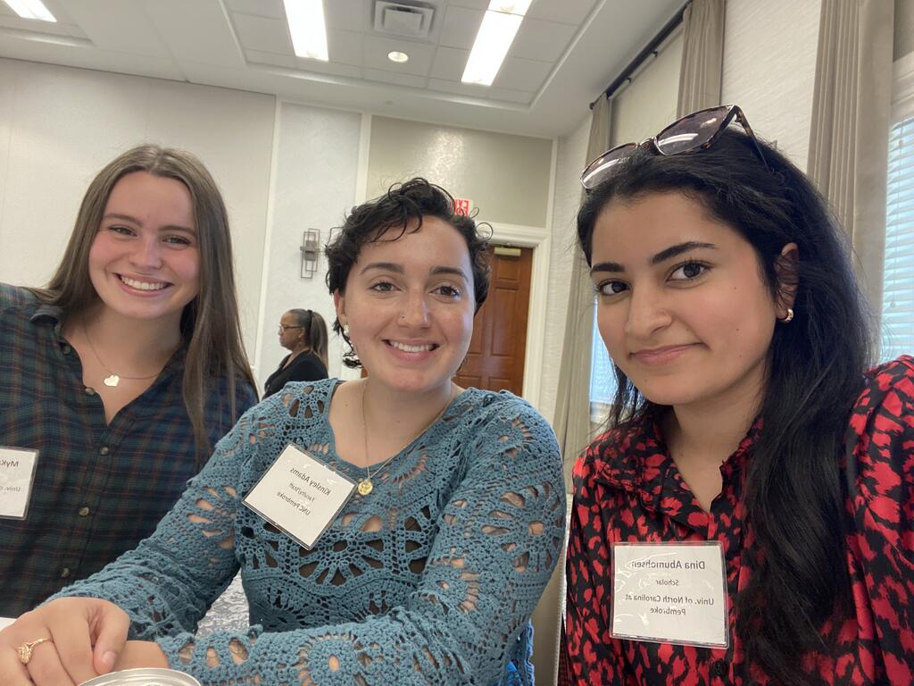 (Left to right) MyKayla Greene, Kinsley Adams, and Dina Abumohsen